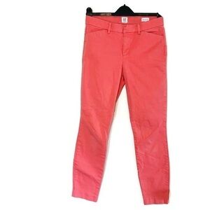 GAP Pink Starburst Skinny Ankle Khaki Pants Women’s size 2 26 Extra Small xs